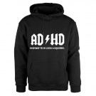 ADHD hoodie svart unisex thumbnail