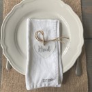 Bordkort til bryllup, hjerte thumbnail