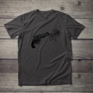 Rose gun - t-shirt grå thumbnail