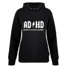 ADHD hoodie dame svart thumbnail