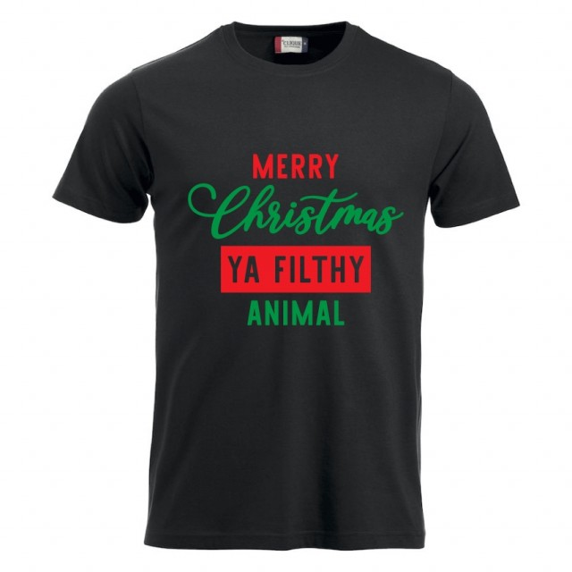 Merry Christmas ya filthy animal - t-shirt