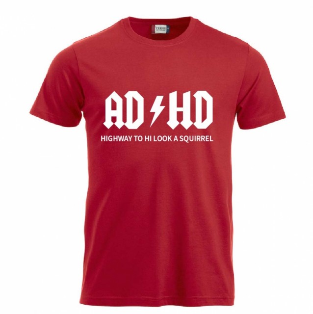 Adhd t-shirt rød